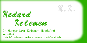 medard kelemen business card